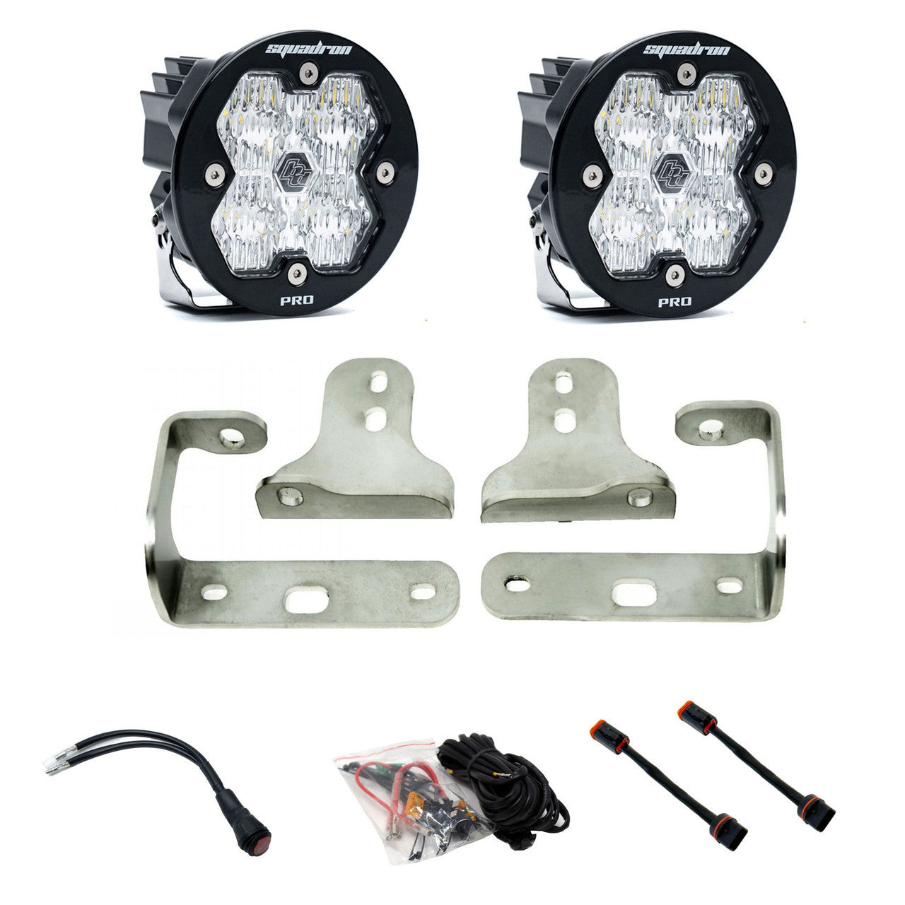 Squadron-R 2.0 Pro Fog Pocket Light Kit - Jeep 2018-26 Wrangler JL; 2020-26 Gladiator JT; Note: w/ OE Sport Bumper