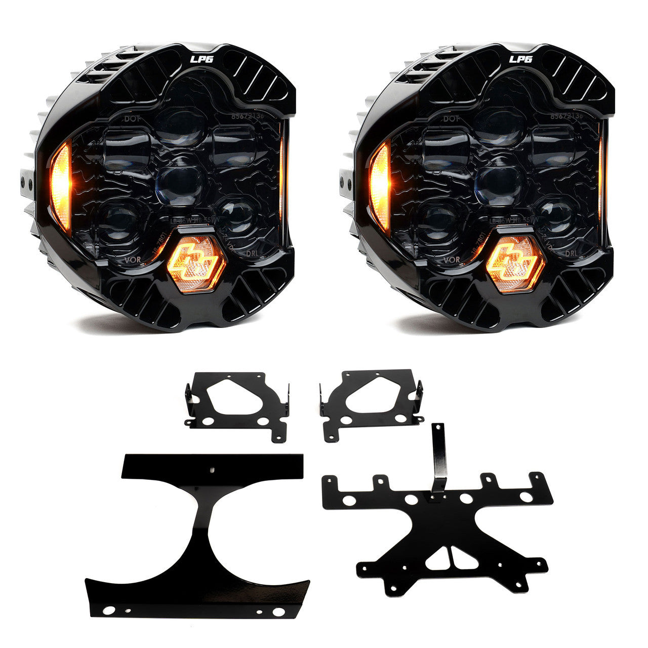 DOT LP6 LED Headlight Kit - 2015-2024 Harley Davidson Road Glide Front View