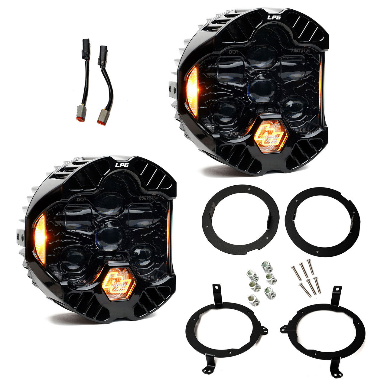DOT LP6 LED Headlight Kit Front View