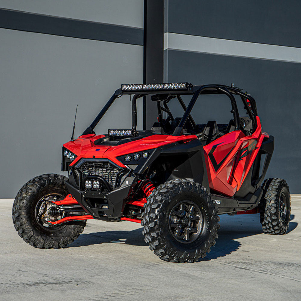 Polaris OnX6+ 10 Inch Hood Mount Light Bar Kit - Polaris 2020-25 RZR Pro XP; 2022-2024 RZR Turbo R