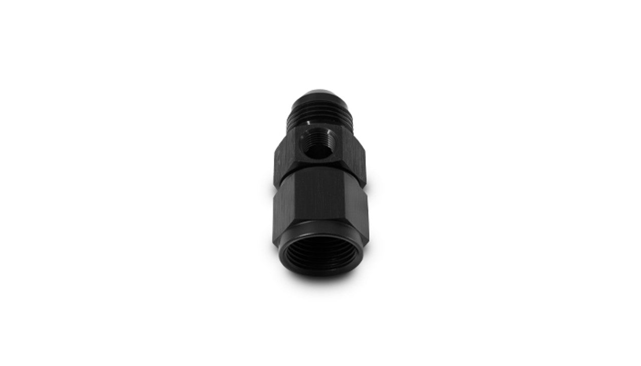 Female to Male AN Flare Union Adapters with 1/8" NPT Port Front View