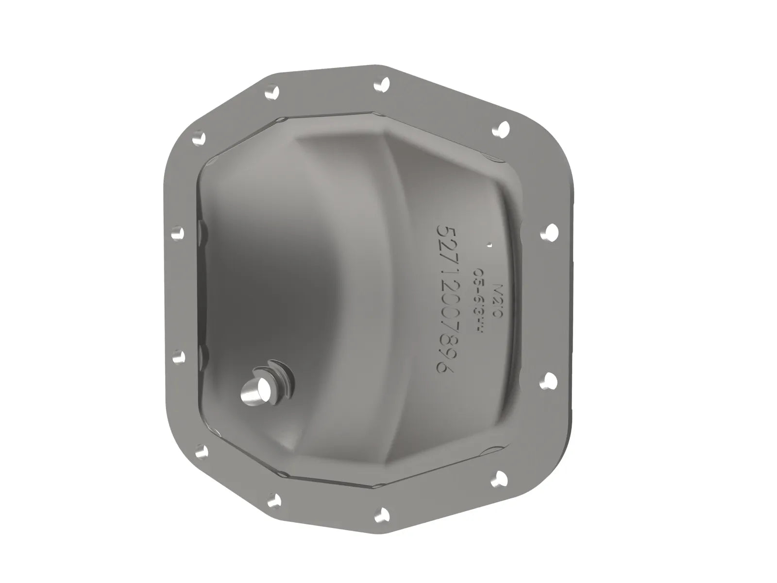 aFe POWER Pro Series Front Differential Cover Black Jeep Wrangler (JL) 18-25/ Gladiator (JT) 20-25 (Dana M210) Rear View Silver