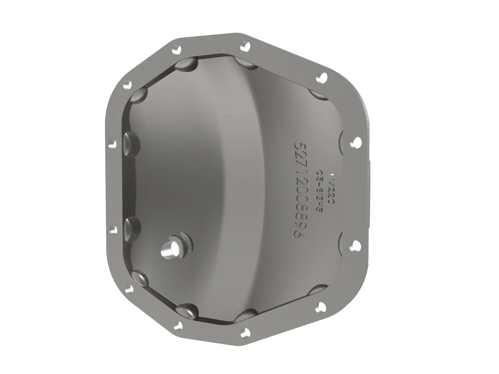 aFe POWER Pro Series Rear Differential Cover Black Jeep Wrangler (JL) 18-25 L4-2.0L (t)/ V6-3.6L (Dana M220) Rear View Silver