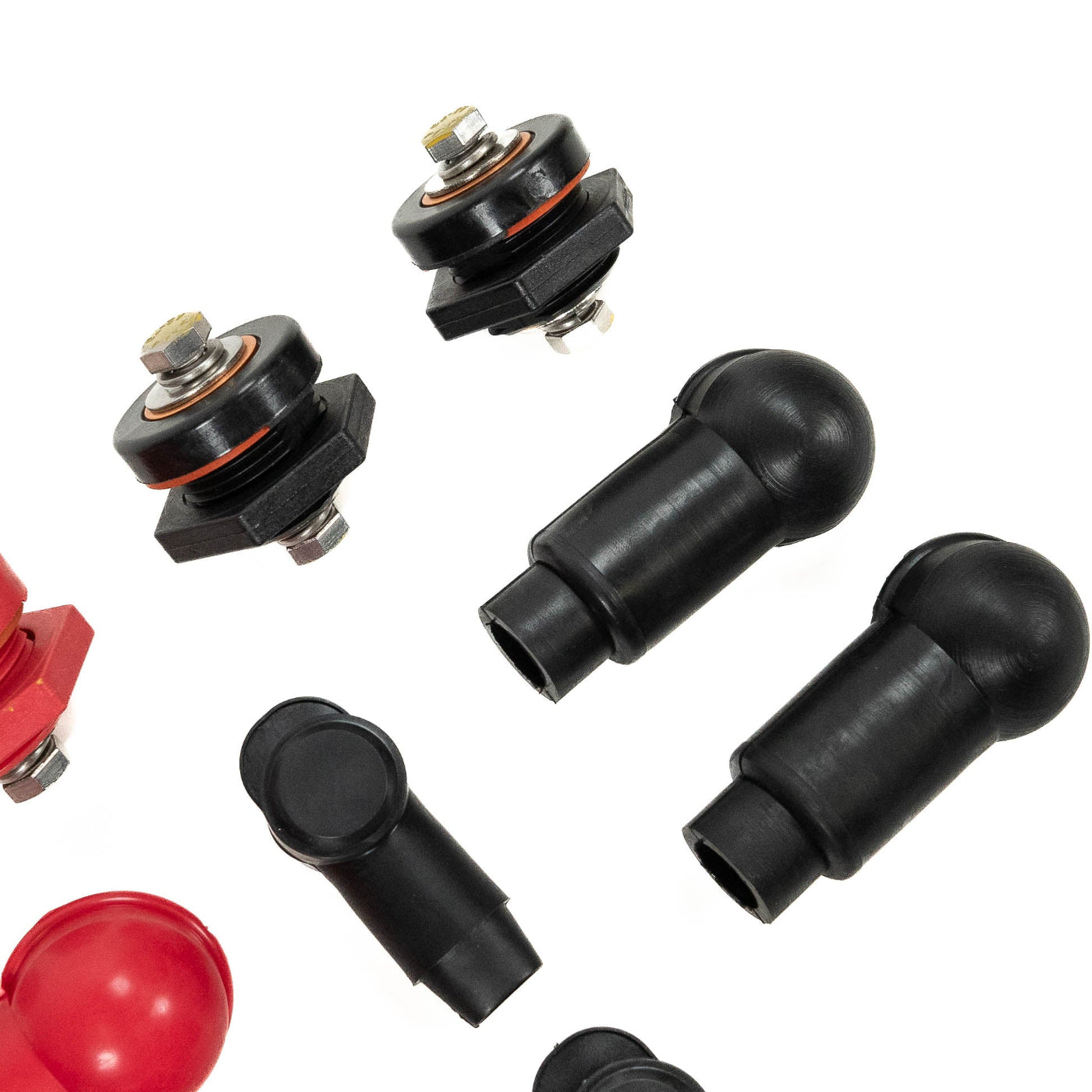 SDHQ Built 2025+ 4Runner Terminal Hardware Kit for Power Solution Kit display of included parts - close-up 