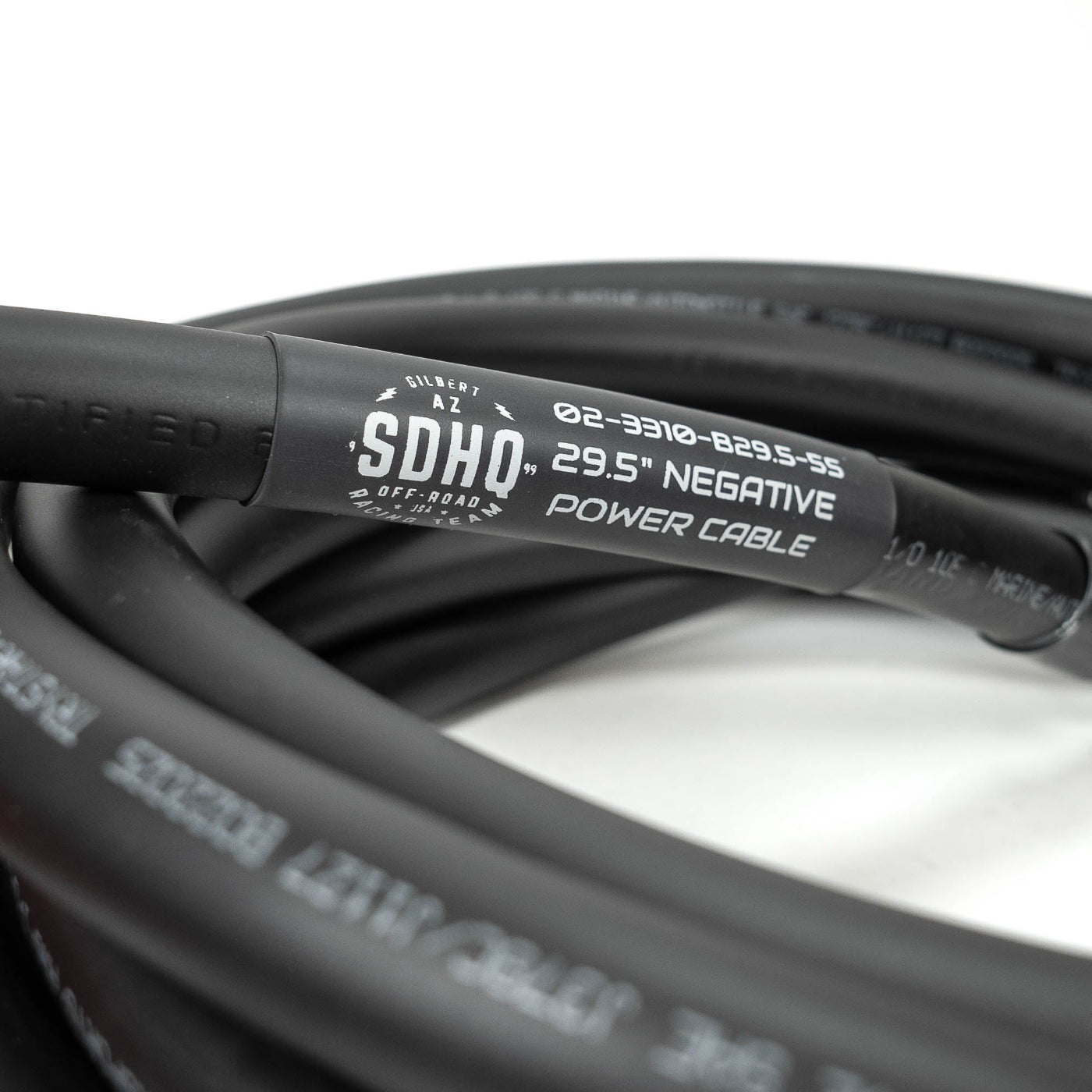 '25+ 4Runner SDHQ Built Under Hood Power Solution Kit display of included wiring - close-up 