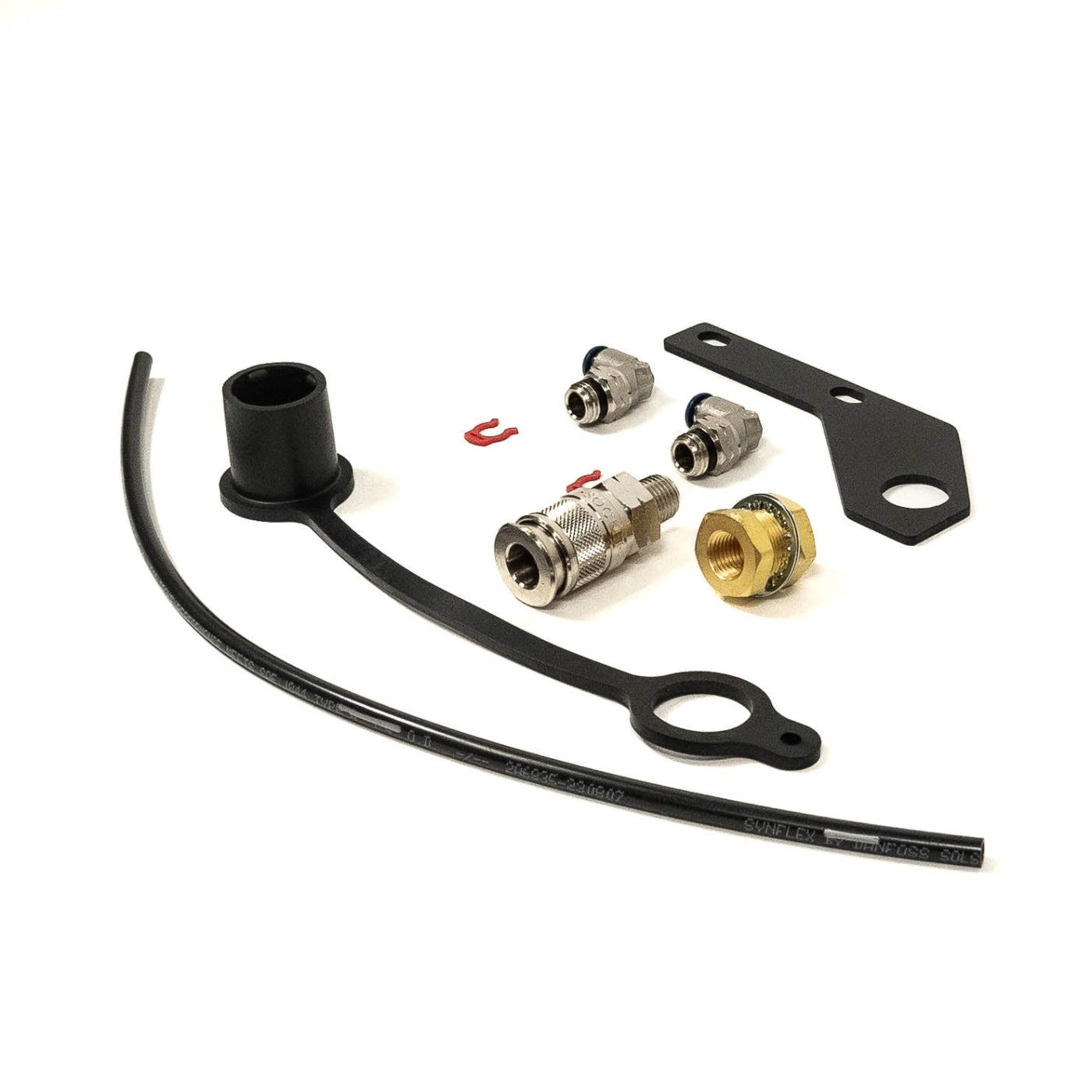 '10-23 Toyota 4Runner / '10-23 Lexus GX460 SDHQ Built Compressor Air Chuck Mount Add-On display of included parts and hardware 