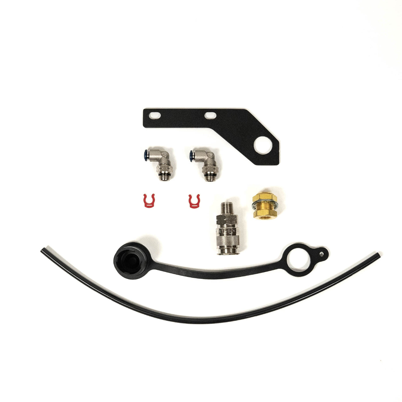 '10-23 Toyota 4Runner / '10-23 Lexus GX460 SDHQ Built Compressor Air Chuck Mount Add-On display of included parts and hardware