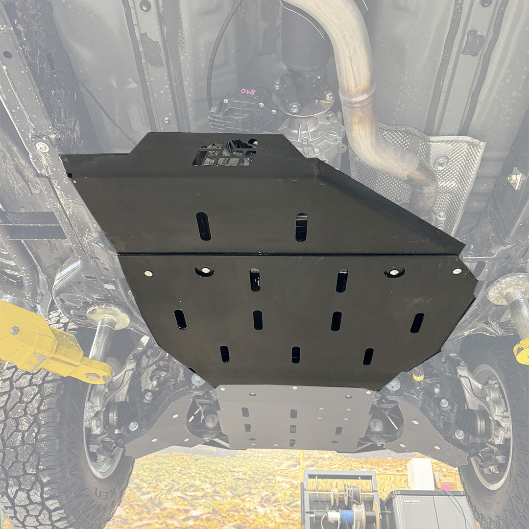 '24+ Toyota Tacoma Rear Skid Plate Display on Vehicle 