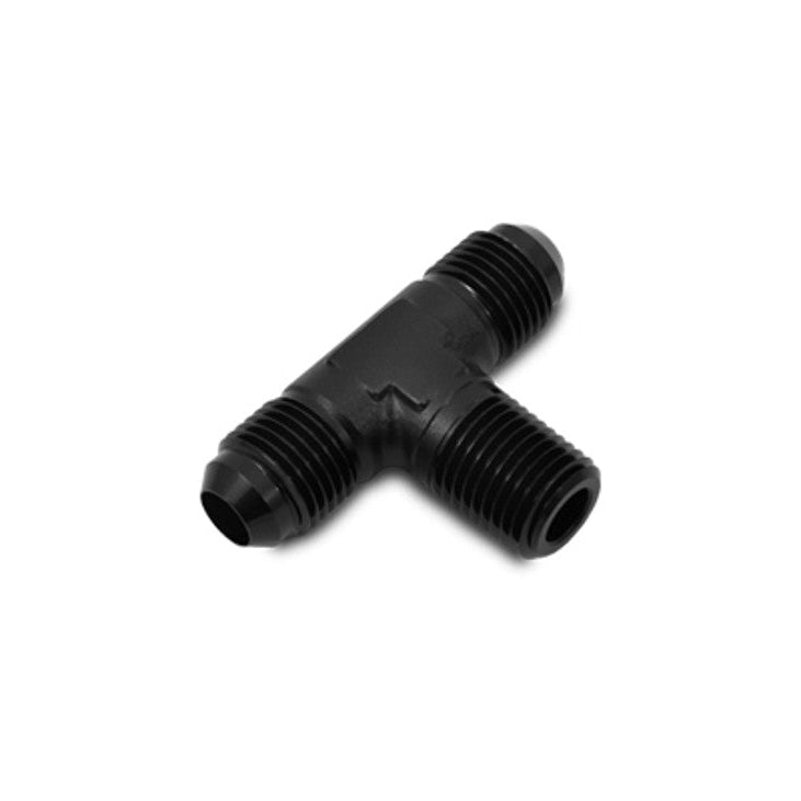Male Flare Tee Adapter with NPT Front View