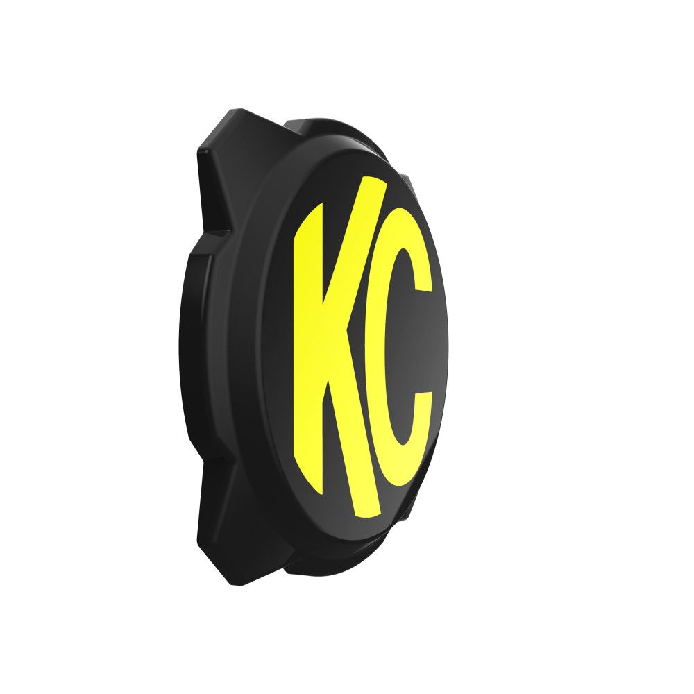 KC HiLites Gravity® Titan/Pro6 6" Light Cover - Black / Yellow KC Logo