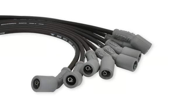 MSD Ford Raptor 6.2L V8 Black Wire Set Front View Black