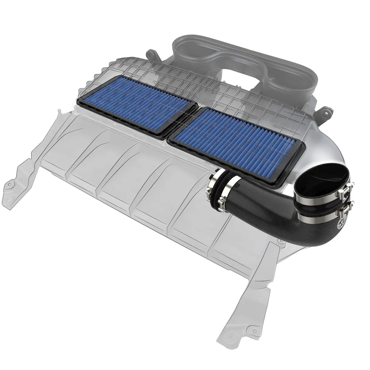 2021-2024 Ram TRX Super Stock Carbon Fiber Induction System Front View