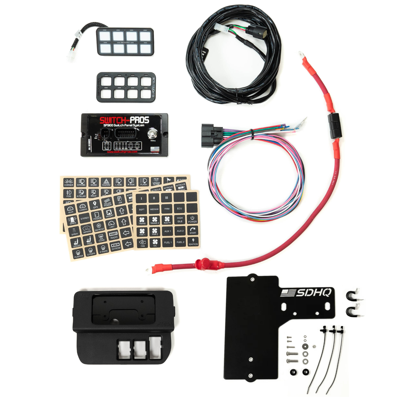2016-2023 Toyota Tacoma SDHQ Built Complete Switch Pros SP9100 Mounting Kit