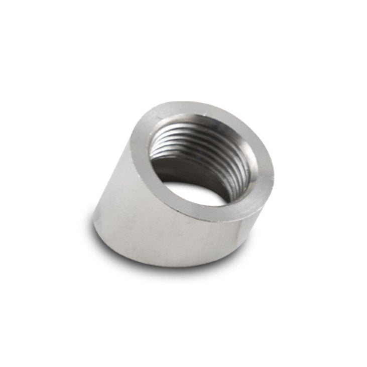 30 Degree Angled O2 Sensor Weld Bungs Front View