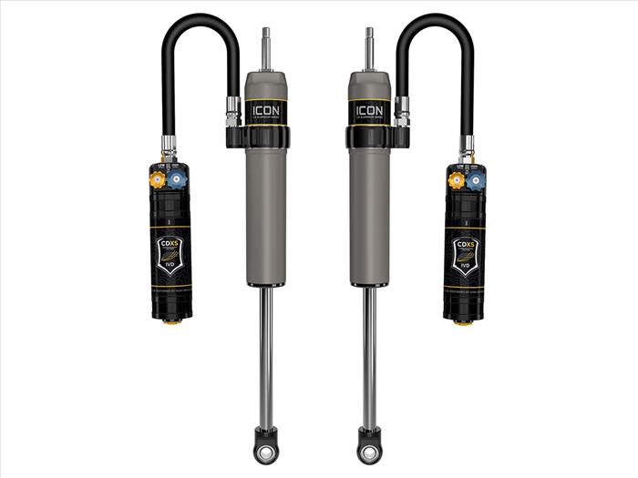 ICON 2024 Toyota Tacoma, 0-1” Lift, Rear, V.S. 2.5 Aluminum Series, Remote Reservoir Shocks w/ CDXS, Pair