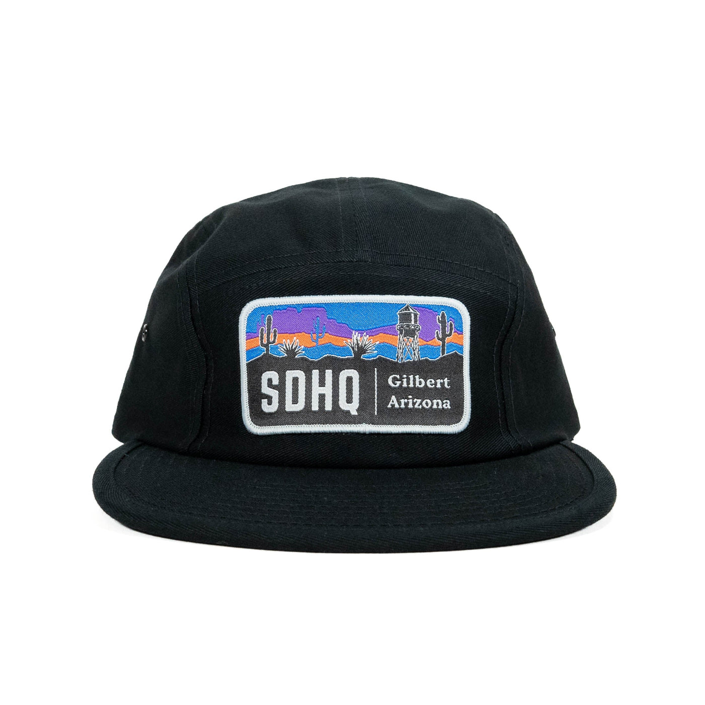 SDHQ Motorsports 5 Panel Hat | Black