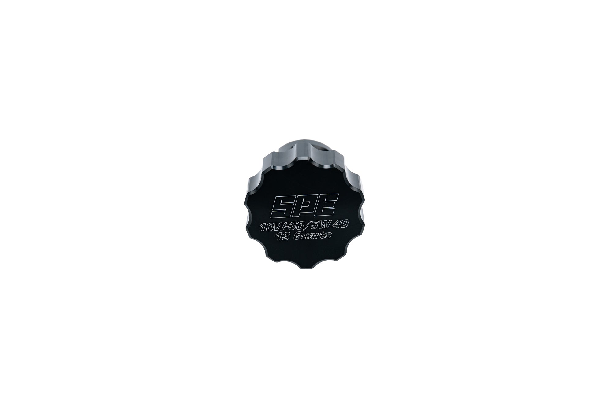 SPE Motorsport 2011-2022 6.7L Powerstroke 13-Quart Billet Oil Cap Front View