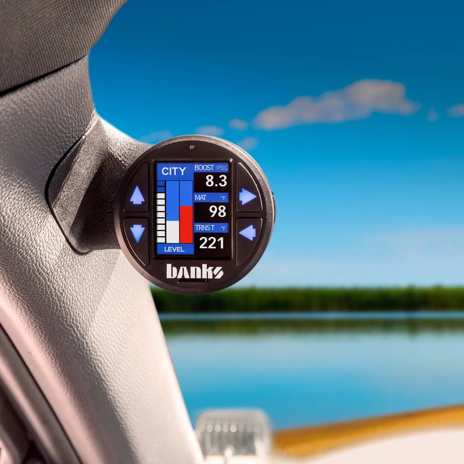 2024-2025 Toyota Tacoma iDash Stealth Pod Mounts Front View