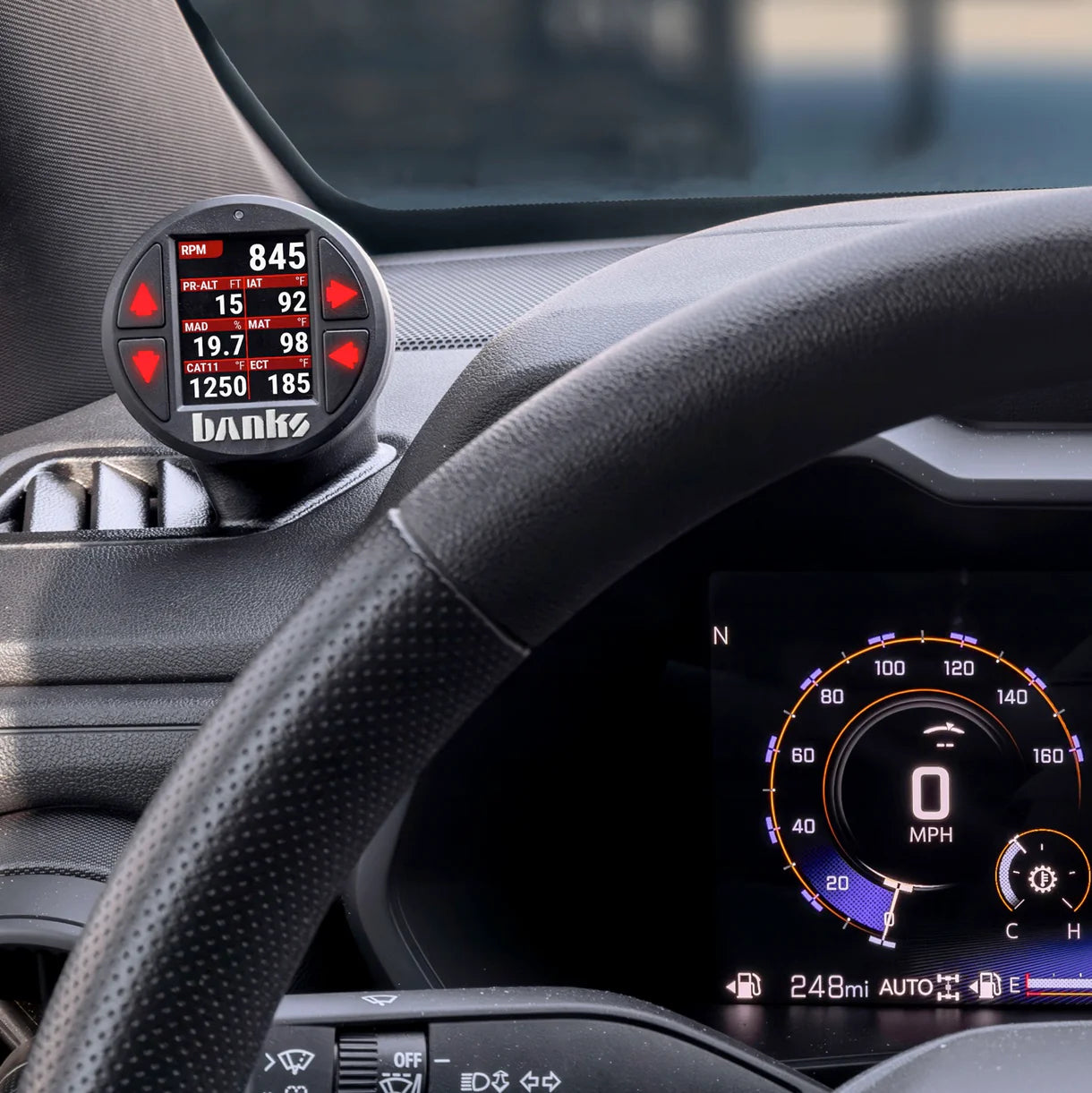 2023-2025 Chevy Colorado / GMC Canyon iDash Stealth Pod Mount Front View