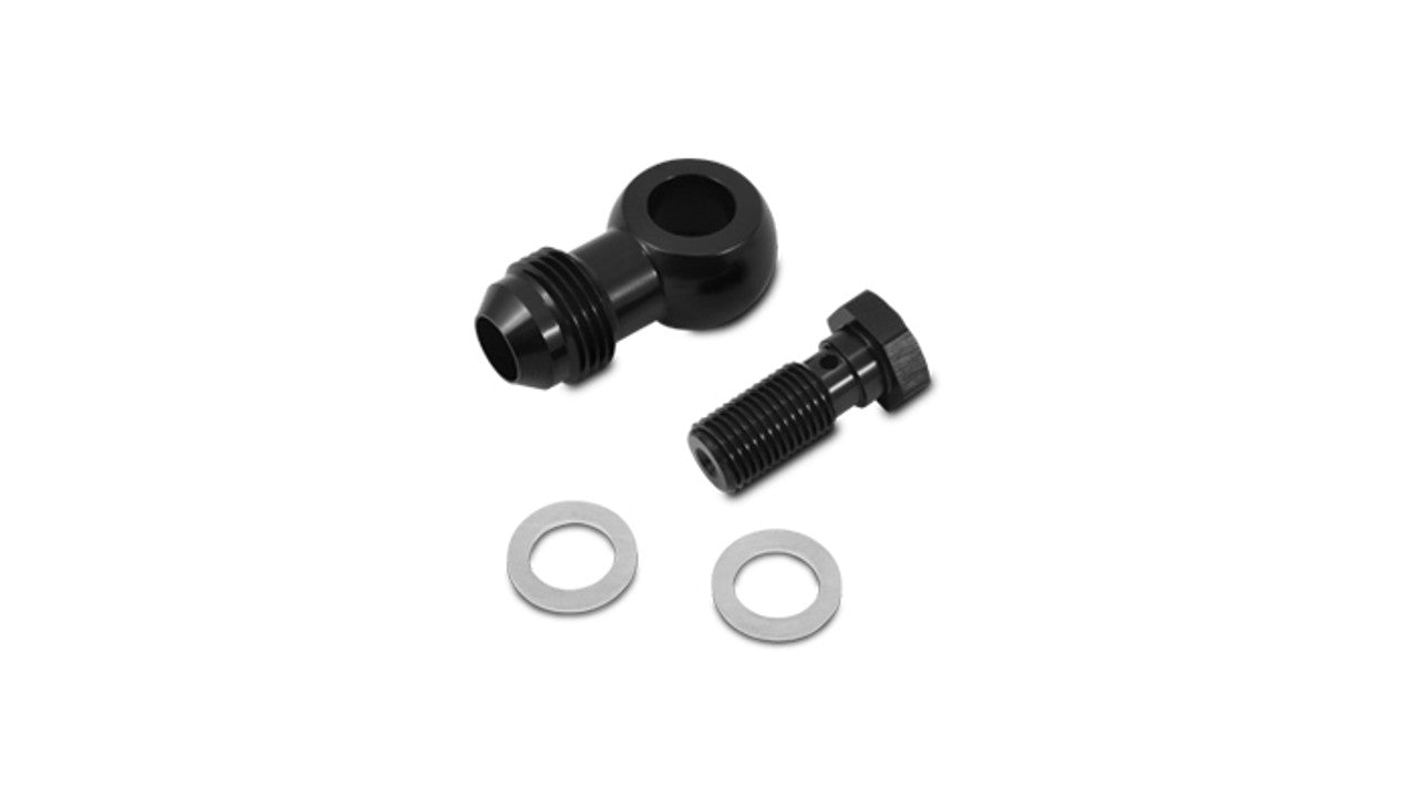 Single Banjo Adapter Assembly, Male AN Flare with Imperial Bolt Front View
