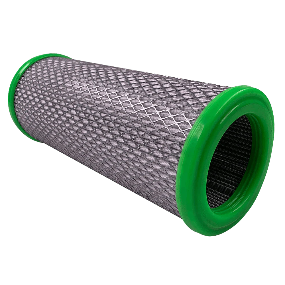 Replacement Air Filter Side View With Green Ends