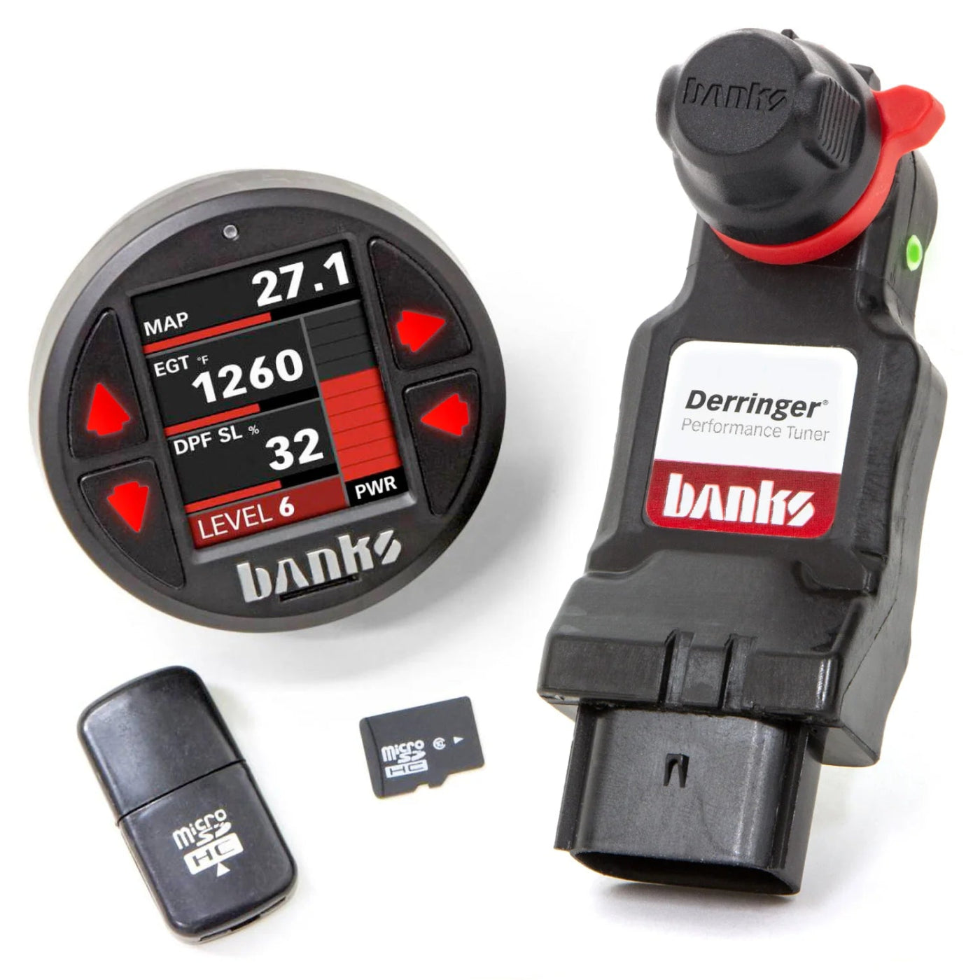 2011-2019 Ford F250/F350/F450/F550/Cab-and-Chassis 6.7L Power Stroke Derringer Tuner Front View