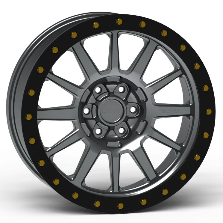 G600 Simulated Beadlock Wheel 20x9.0" 5 & 6 Lug - TechLite Ring
