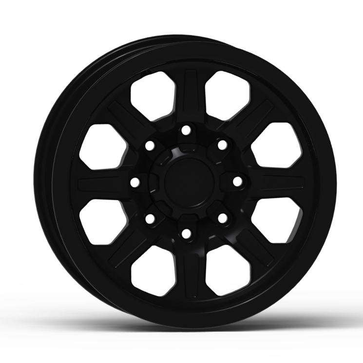 G500 Smooth Lip Wheel 17x8.5" 8 Lug Front View