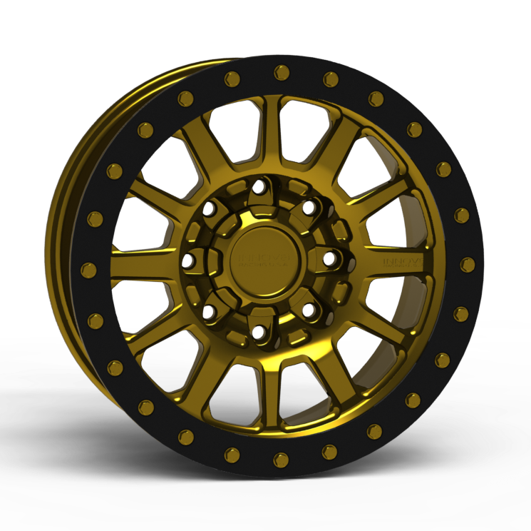 G600 Simulated Beadlock Wheel 18x9.0" 8 Lug - TechLite Ring Front View