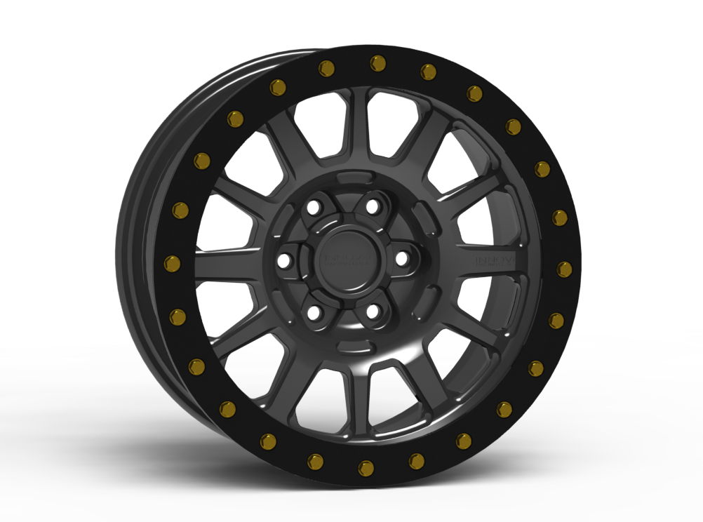 G600 Simulated Beadlock Wheel 17x8.5" 5 & 6 Lug - TechLite Ring