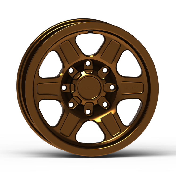 G400 Smooth Lip Wheel 18x9.0" 8 Lug Front View