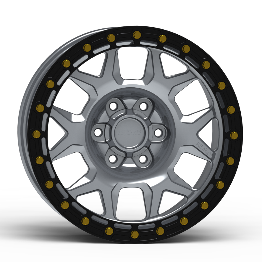 G700 Simulated Beadlock Wheel 17x8.5" 5 & 6 Lug - TechLite Ring