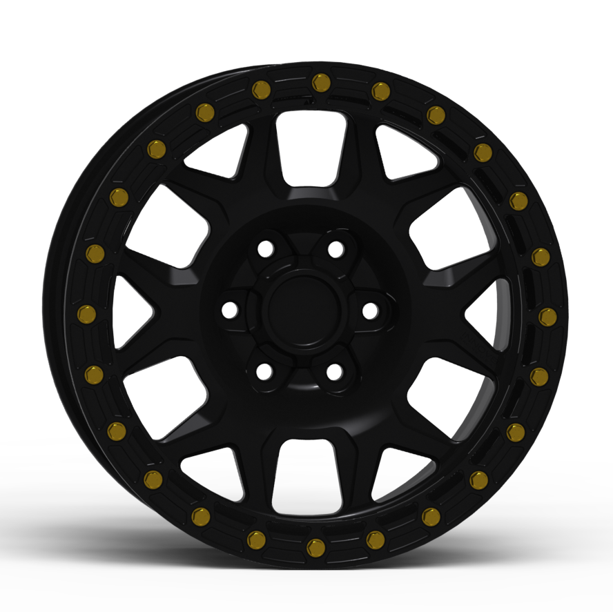 G700 Simulated Beadlock Wheel 18x9.0" 5 & 6 Lug - TechLite Ring