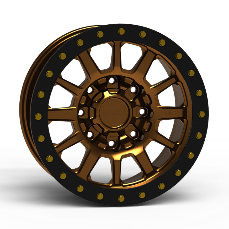 G600 Simulated Beadlock Wheel 18x9.0" 8 Lug - TechLite Ring Front View