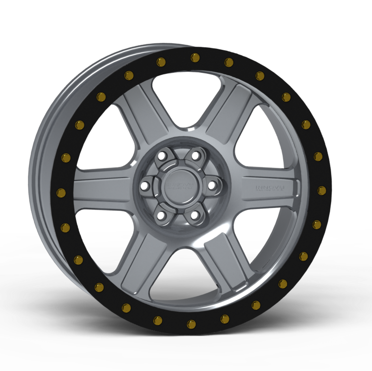 G400 Simulated Beadlock Wheel 18x9.0" 5 & 6 Lug - TechLite Ring Front View