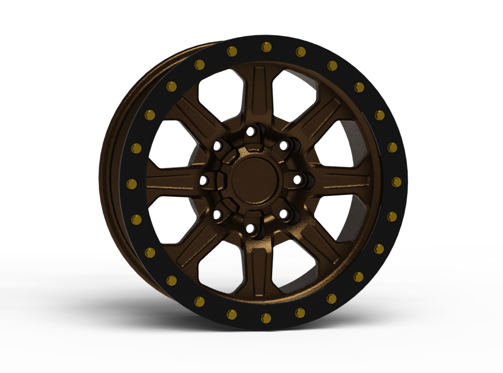 G500 Simulated Beadlock Wheel 18x9.0" 8 Lug - TechLite Ring