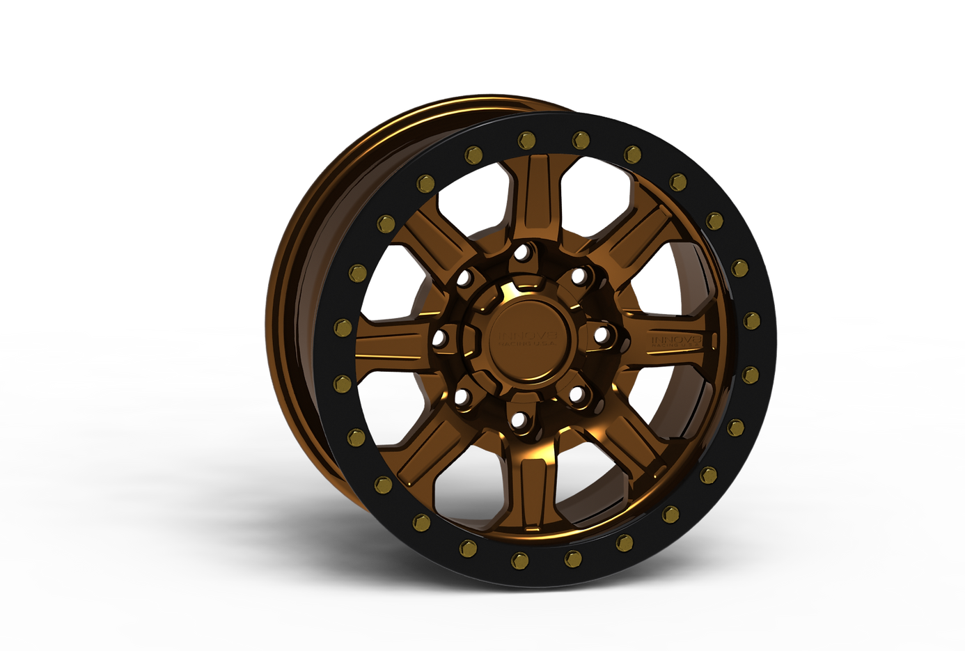 G500 Simulated Beadlock Wheel 17x8.5" 8 Lug - TechLite Ring