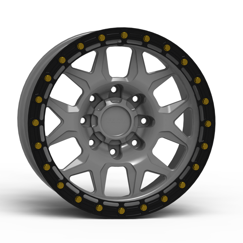 G700 Simulated Beadlock Wheel 17x8.5" 8 Lug - TechLite Ring