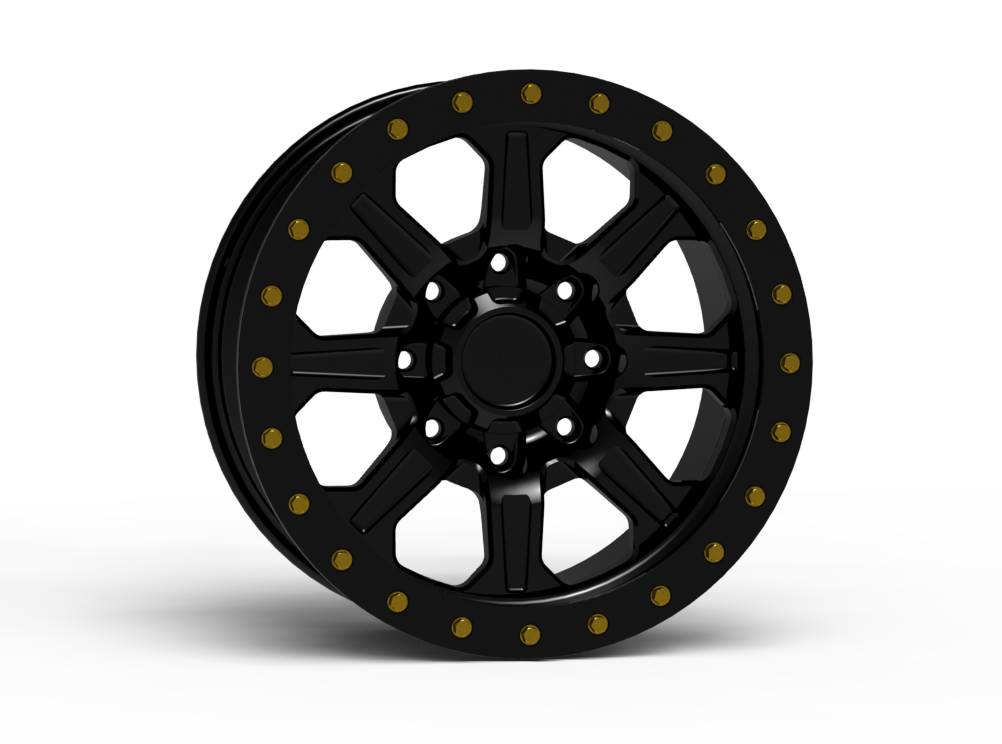 G500 Simulated Beadlock Wheel 18x9.0" 8 Lug - TechLite Ring