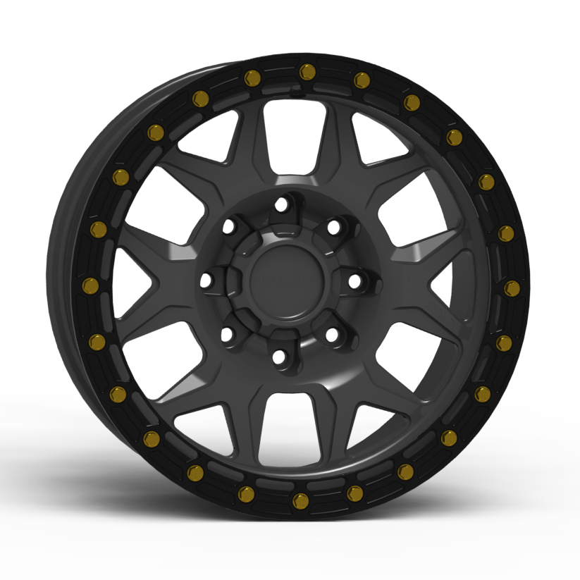 G700 Simulated Beadlock Wheel 17x8.5" 8 Lug - TechLite Ring