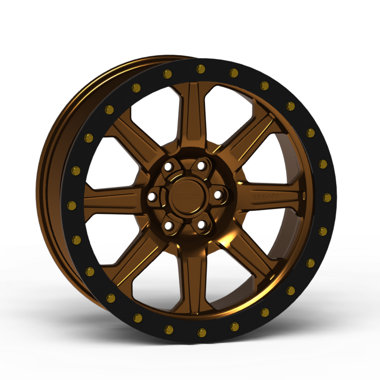 G500 Simulated Beadlock Wheel 20x9.0" 5 & 6 Lug - TechLite Ring Front View