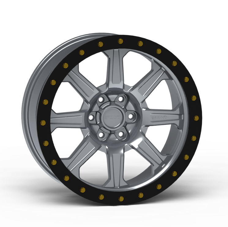 G500 Simulated Beadlock Wheel 17x8.5" 5 & 6 Lug - Standard Ring Front View