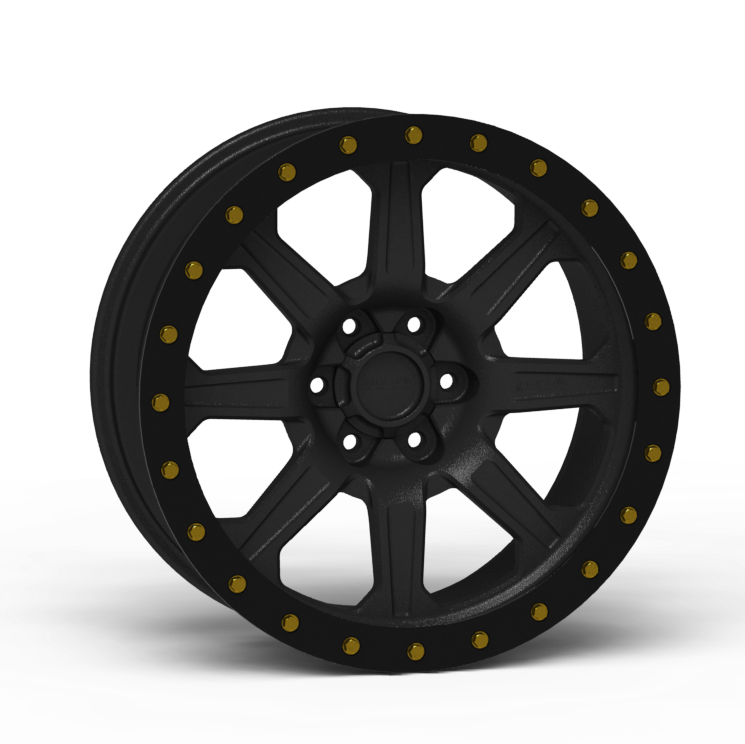 G500 Simulated Beadlock Wheel 17x8.5" 5 & 6 Lug - Standard Ring Front View