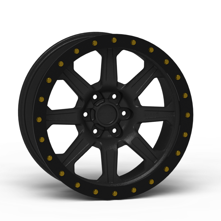 G500 Simulated Beadlock Wheel 20x9.0" 5 & 6 Lug - TechLite Ring Front View