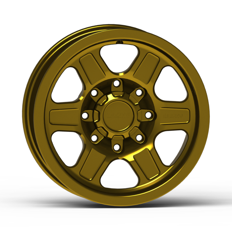 G400 Smooth Lip Wheel 18x9.0" 8 Lug Front View