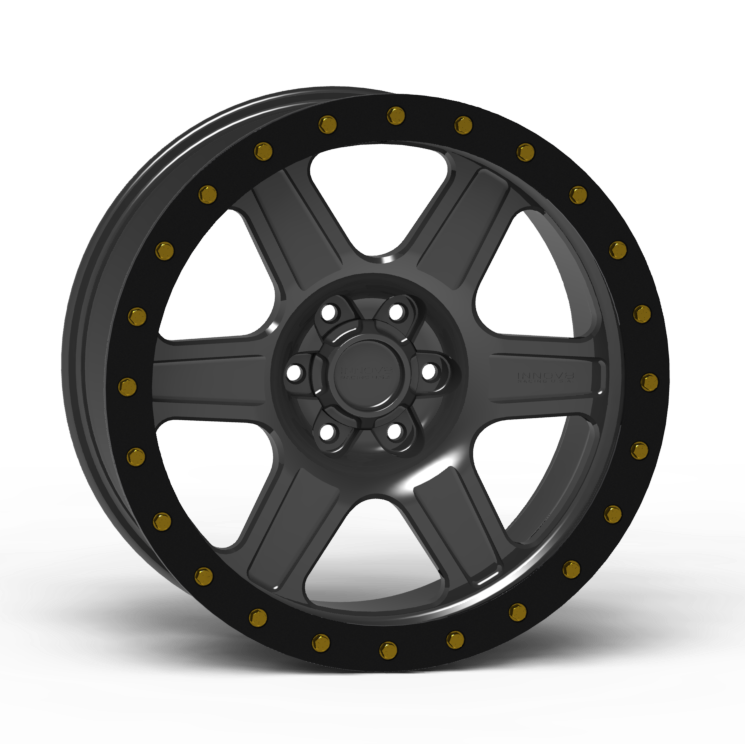 G400 Simulated Beadlock Wheel 18x9.0" 5 & 6 Lug - Standard Ring Front View