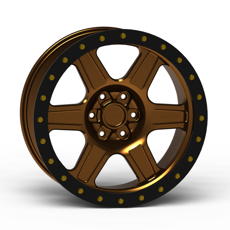 G400 Simulated Beadlock Wheel 18x9.0" 5 & 6 Lug - Standard Ring Front View