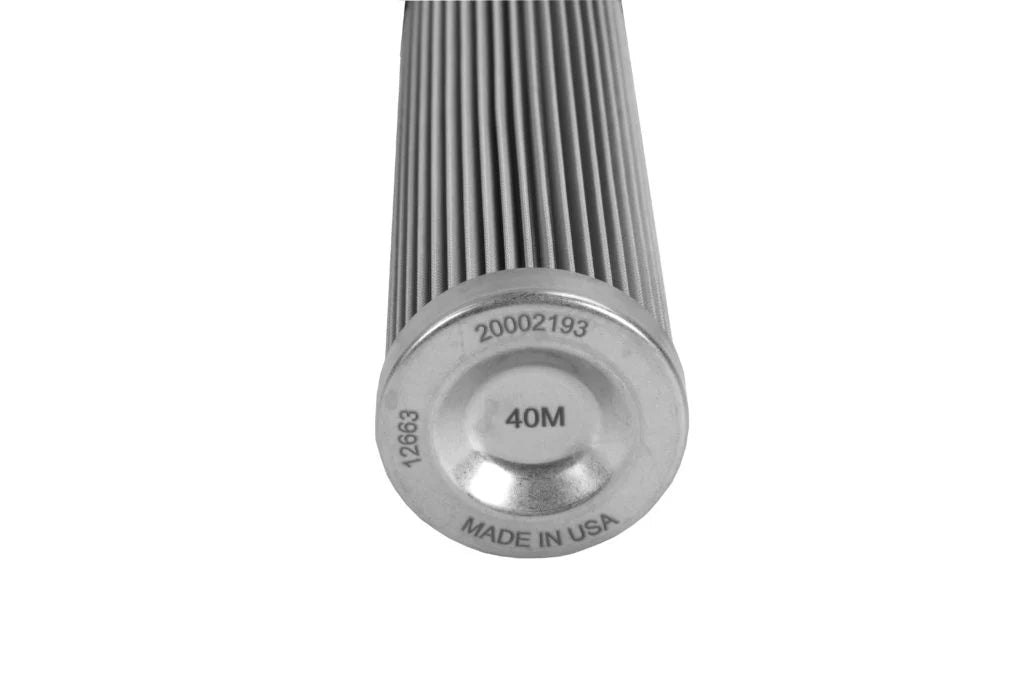 40 Micron Extreme Flow Fuel Filter with AN-16 ORB Ports & Stainless Mesh Element