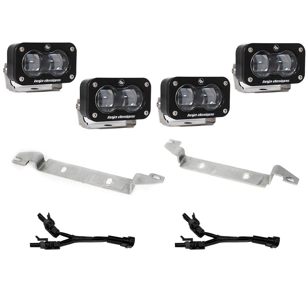 '24 Toyota Tacoma S2 SAE OEM Fog Light Replacement Kit Display of Included Parts 