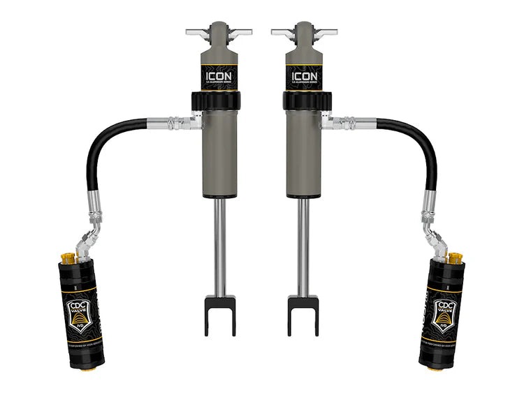 ICON 2011-2026 Chevrolet Silverado/GMC Sierra 2500/3500 HD, 0-3.5” Lift, Front, V.S. 2.5 Aluminum Series Shock Absorbers, Remote Reservoir w/ CDCV, Pair